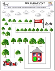 okul öncesi çizgi çalışmaları
